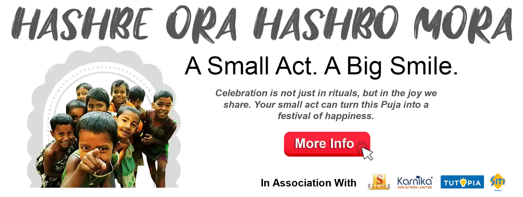 Hazdarō Khushiyaan - Donate for Less Privileged Children This Puja